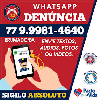 WhatsApp Denúncia da 34ª CIPM