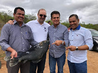 Presidente da Bahia Pesca visita projeto de piscicultura em Itaetê; mais de 300 famílias serão beneficiadas