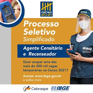 IBGE abre 17 vagas de trabalho temporário para Ibicoara