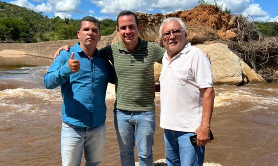 Prefeito Phellipe Brito e CERB realizaram visita técnica à Barragem de Tranqueiras