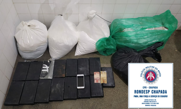 Polícia apreende 122 kg de cocaína na Chapada Diamantina