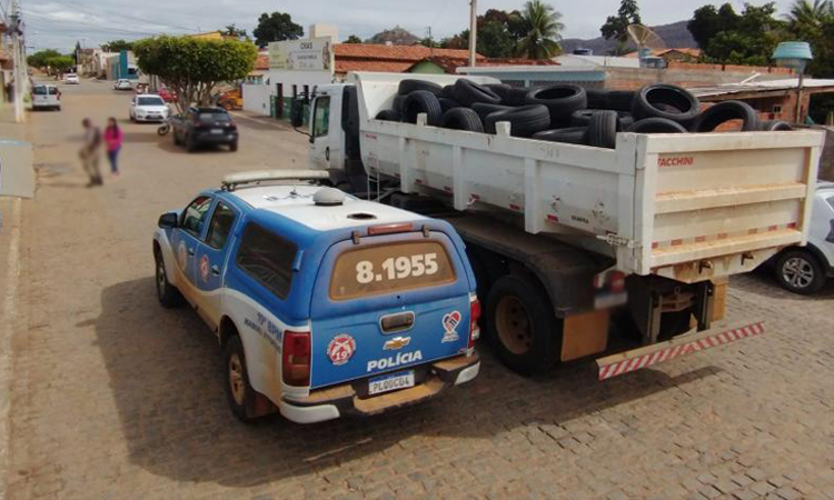 Policiais militares recuperam mais de 140 pneus roubados no Sudoeste da Bahia