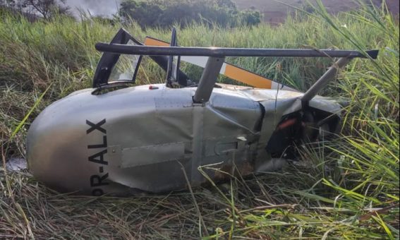 Helicóptero que transportava deputado cai em Engenheiro Caldas