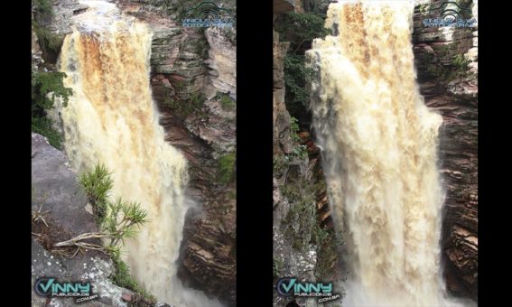 Cachoeira do Buracão atrai turistas à Ibicoara, na Chapada Diamantina