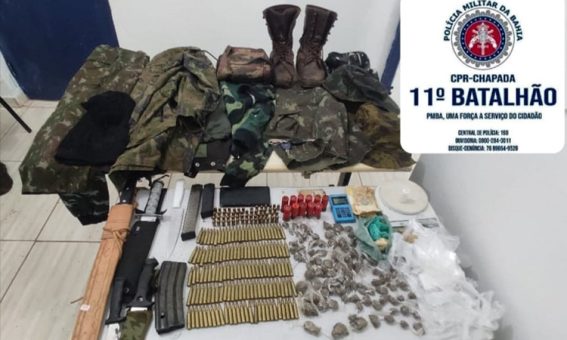 Polícia apreende drogas e munições durante operação na Chapada Diamantina