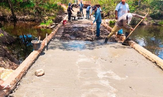Prefeitura de Iramaia realiza recuperação de ponte sobre o Rio Santo Antônio