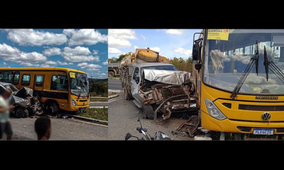 Ônibus escolar se envolve em acidente na região da Chapada Diamantina