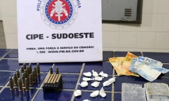 Cipe Sudoeste apreende drogas e munições em Livramento de Nossa Senhora