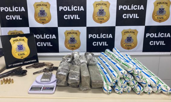 Operação policial no Sudoeste da Bahia resulta em apreensão de drogas e explosivos