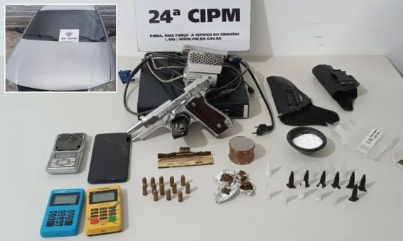 Suspeito de tráfico de drogas e posse ilegal de arma de fogo é preso na Chapada Diamantina