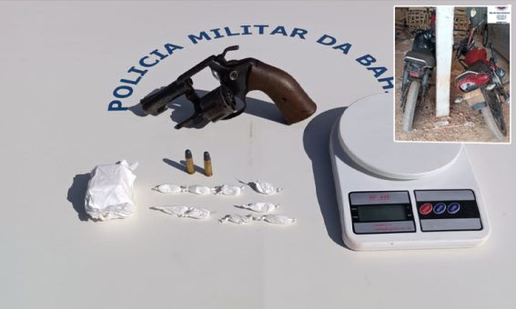 Operação policial apreende arma, drogas e munições em Ibicoara