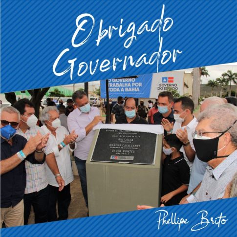 Recebido pelo prefeito Phellipe Brito, Rui Costa entrega obras em Ituaçu