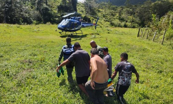 PM e Bombeiros resgatam turista na Chapada Diamantina