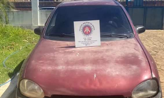Polícia recupera veículo na região da Chapada Diamantina
