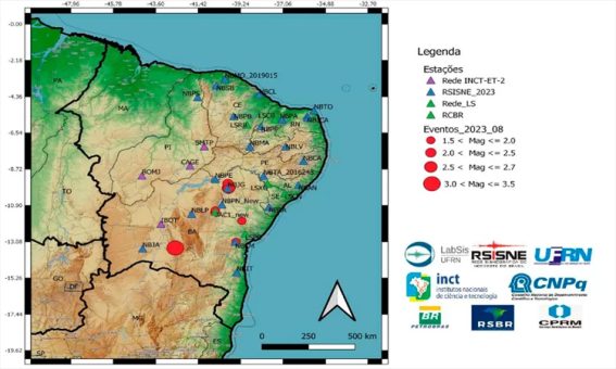 Bahia Registra 20 tremores de terra em setembro