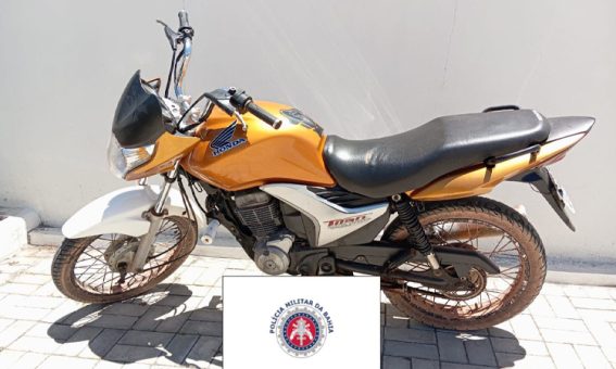 Militares da Cipe Chapada recuperam motocicleta com placa clonada em Mucugê
