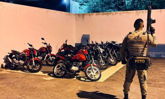 Polícia Militar apreende 12 motocicletas por perturbação ao sossego em Brumado
