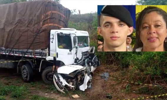 Agente de trânsito de Brumado e filho PM morrem em acidente na BR-116
