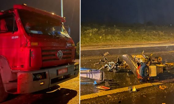Idoso morre em acidente entre motocicleta e caminhão no Sudoeste da Bahia