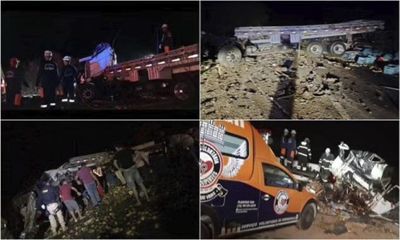 Acidente entre ônibus da Chapada Diamantina e caminhão deixa 25 mortos
