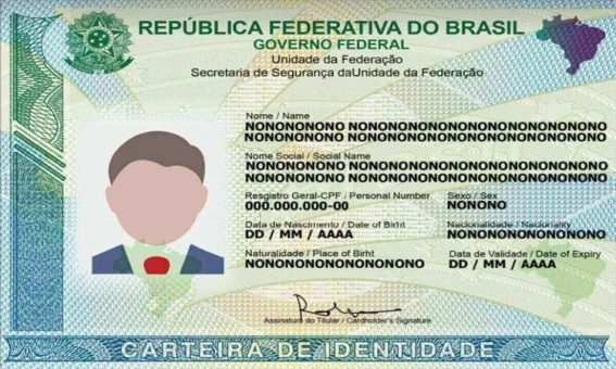 Emissão de nova carteira de identidade na Bahia ser feito a partir de maio