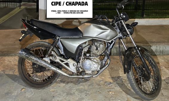 Operação conjunta resulta na apreensão de motocicleta roubada em Itaetê, Chapada Diamantina