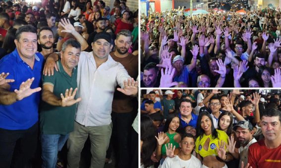 Multidão se reúne em apoio ao pré-candidato a prefeito de Barra da Estiva, Wilson do Café