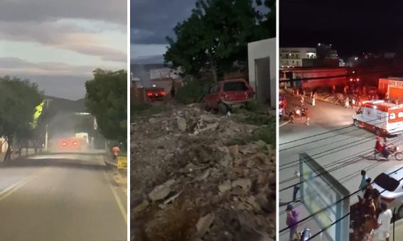 Carreta perde controle, colide com veículo e imóveis em Ituaçu