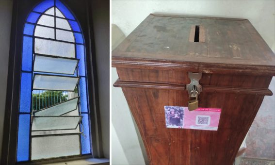 Igreja Católica em Ruy Barbosa é invadida e ladrão leva dinheiro de ofertas