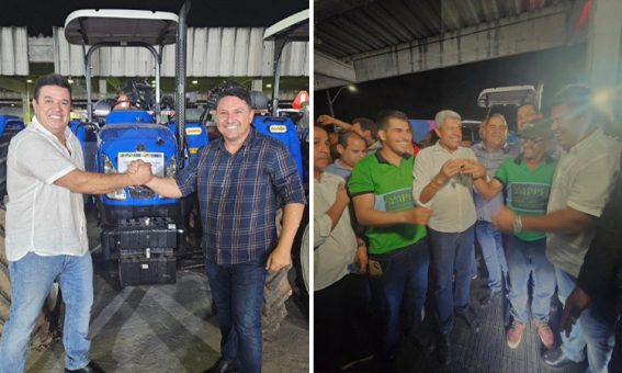 Deputado Marquinho Viana entrega tratores agrícolas para municípios de Milagres , Érico Cardoso, Jussiape e Contendas do Sincorá