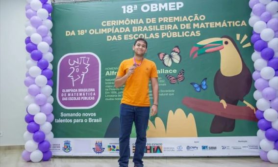 Estudante de Rio de Contas tem trajetória de sucesso nas Olimpíadas de Matemática